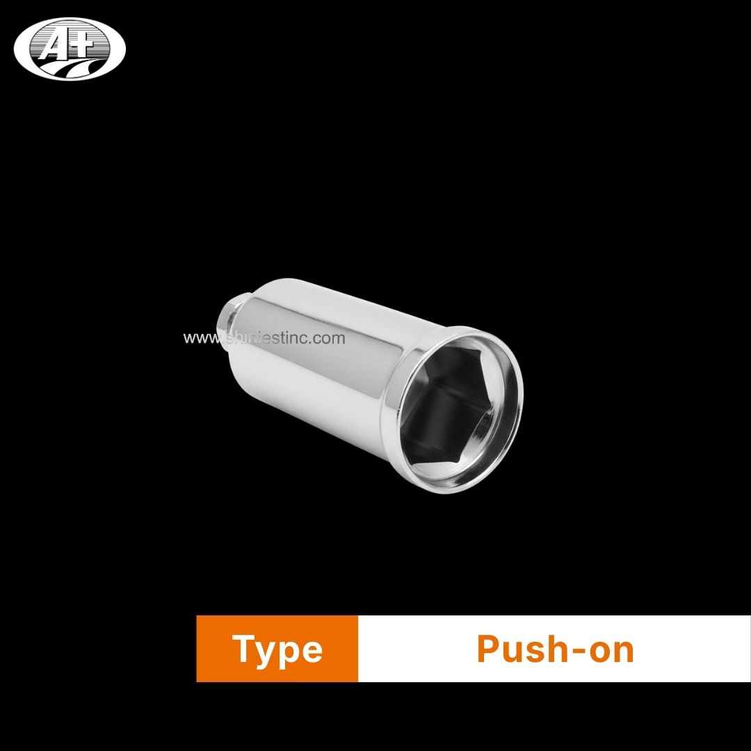 Us 22.5” ABS Chrome 33mm Flanged Round Nut Cover