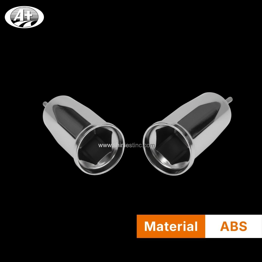 Us 22.5” ABS Chrome 33mm Flanged Round Nut Cover