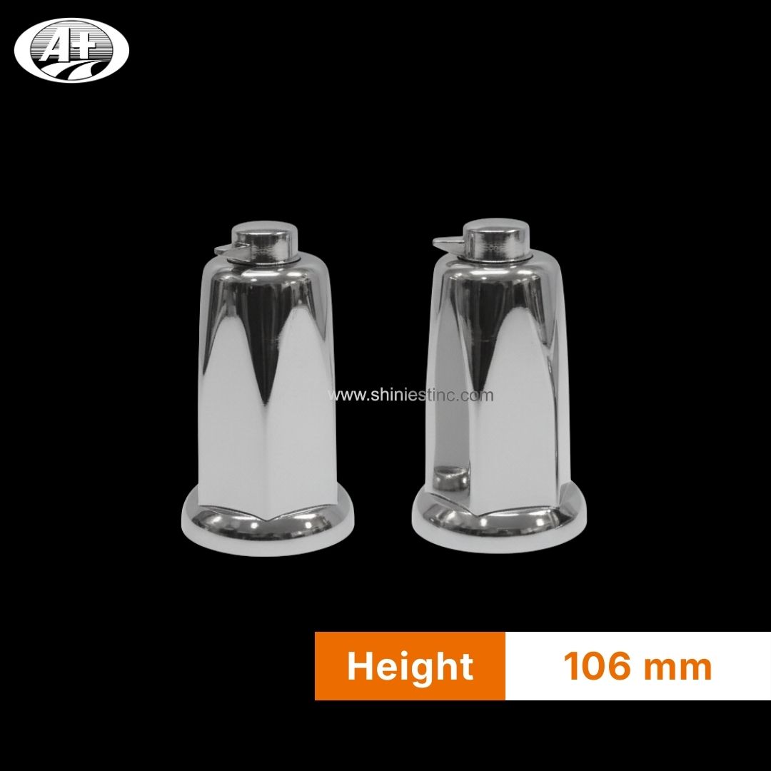 Us 22.5” ABS Chrome 33mm Flanged Round Nut Cover