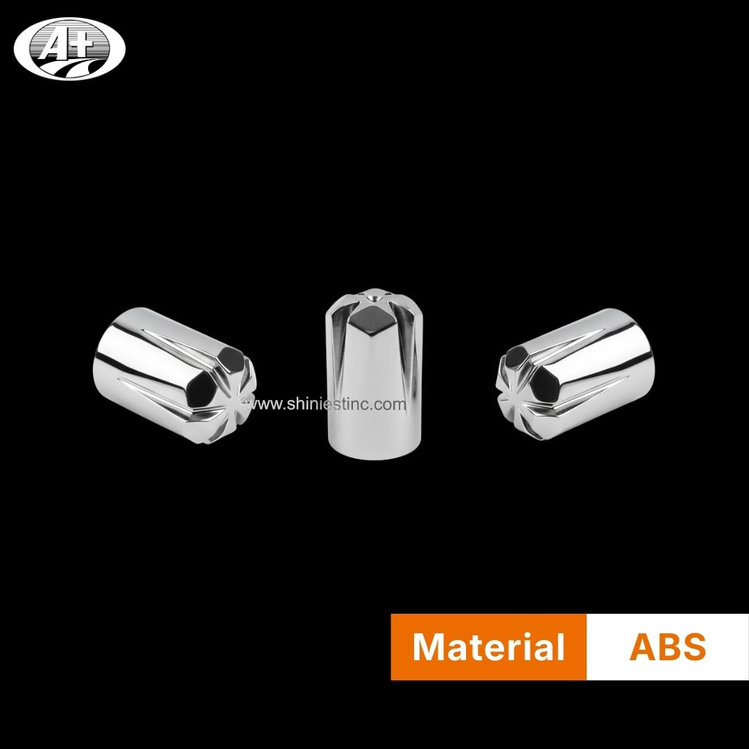 Us 22.5” ABS Chrome 33mm Star-Shape Wheel Nut Cover