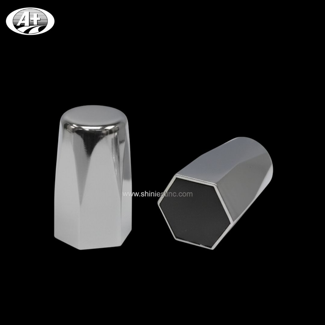 Us 22.5” ABS Chrome 33mm Hex-Style Nut Protection Cover