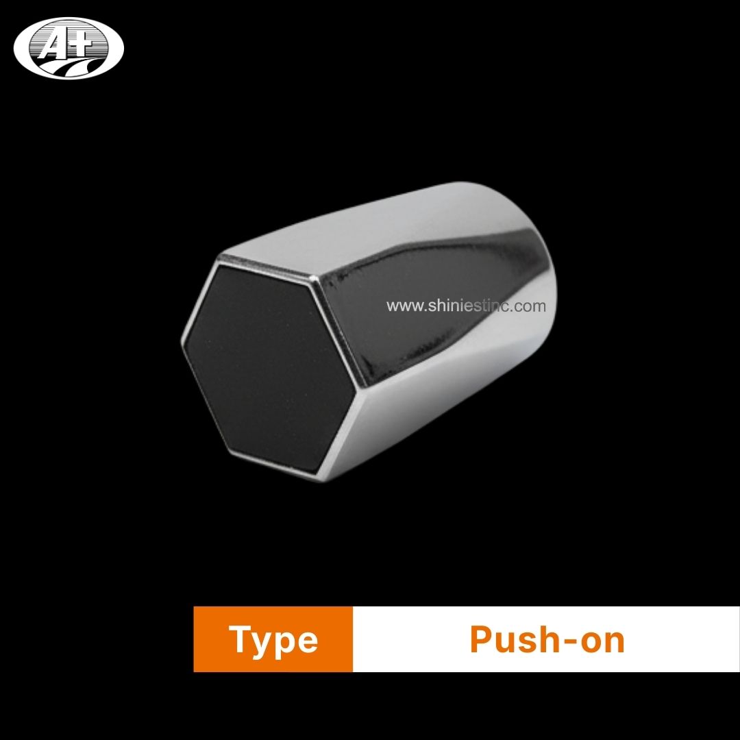 Us 22.5” ABS Chrome 33mm Hex-Style Nut Protection Cover