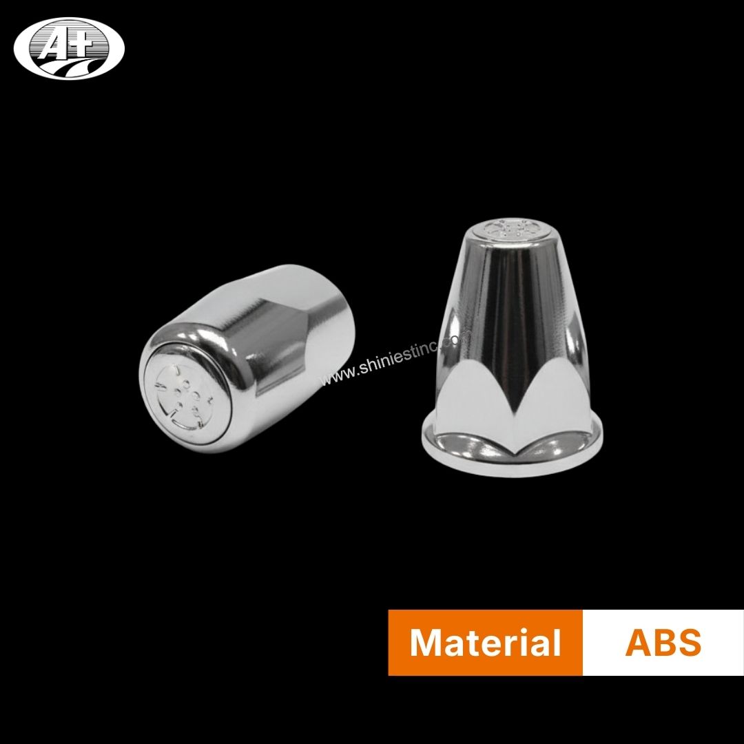 Us 22.5” ABS Chrome 33mm Flanged Round Wheel Cover