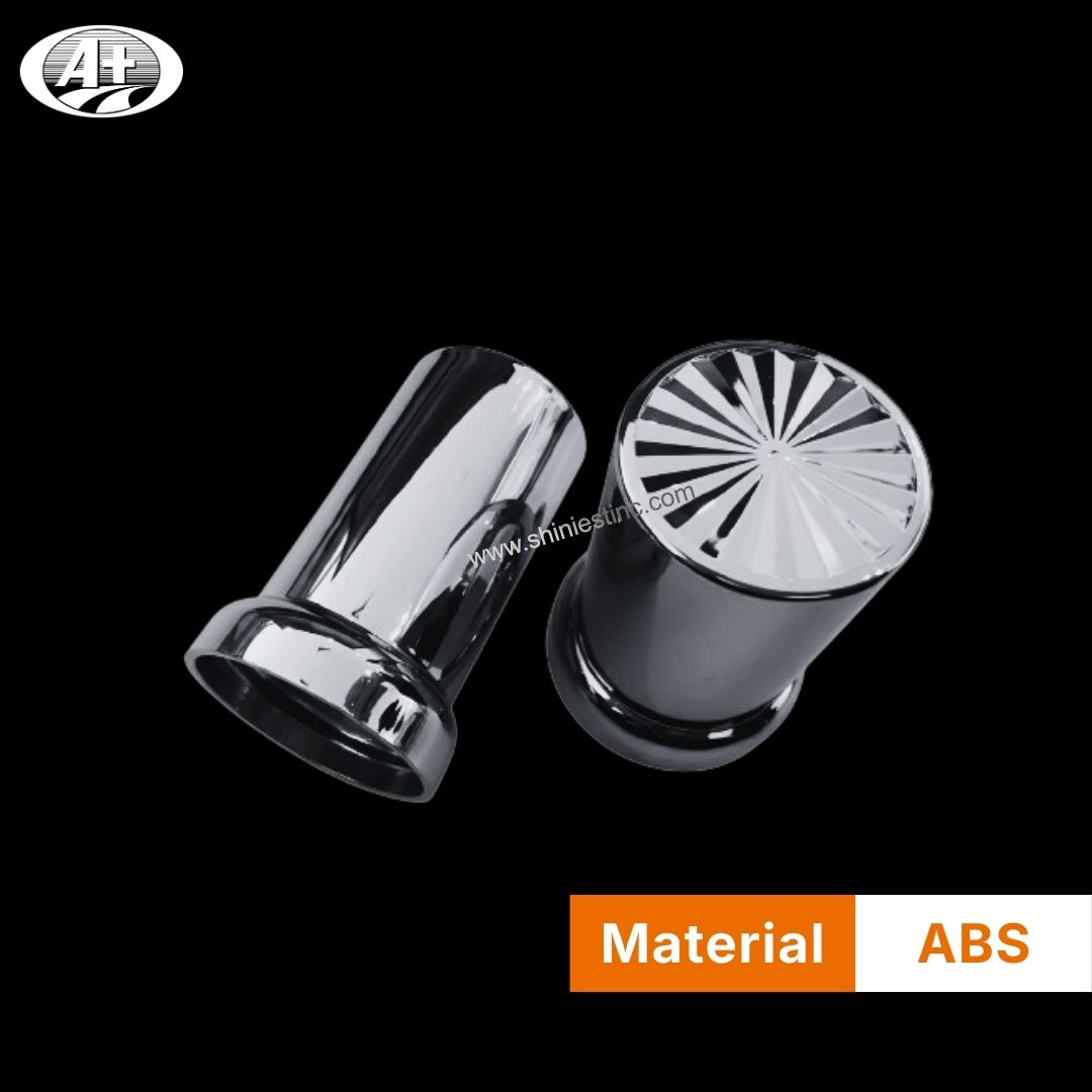 Us 22.5” ABS Chrome 33mm Cylindrical Wheel Nut Cover