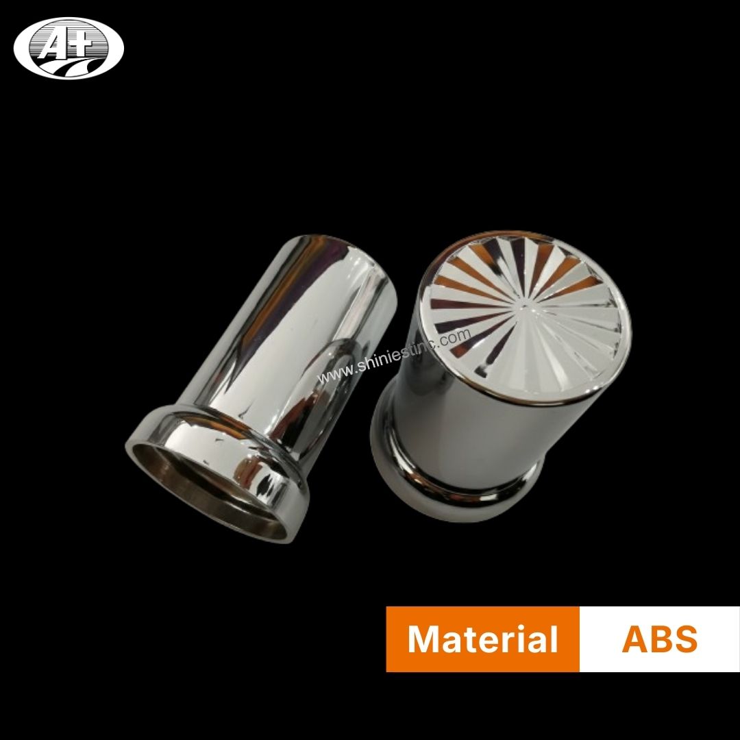 Us 22.5” ABS Chrome 33mm Ribbed Cylindrical Nut Cover