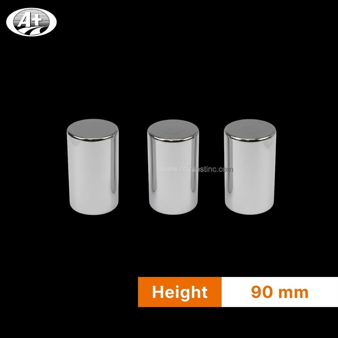 ABS Chrome 33mm Cylindrical Wheel Nut Cover for 22.5” Trucks