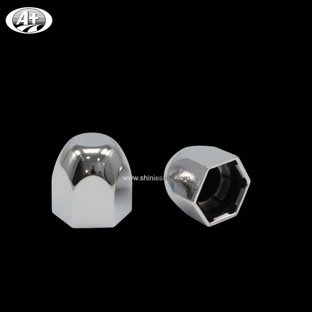 33mm ABS Chrome Dome Nut Cover for 22.5” Truck Wheels