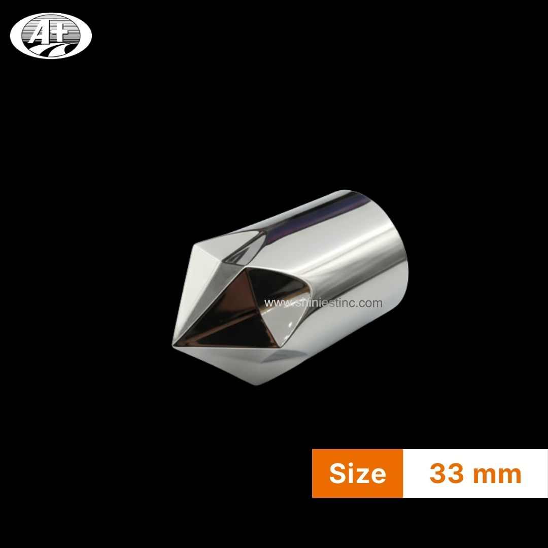 ABS Chrome 33mm Diamond Wheel Nut Cover for 22.5” Trucks