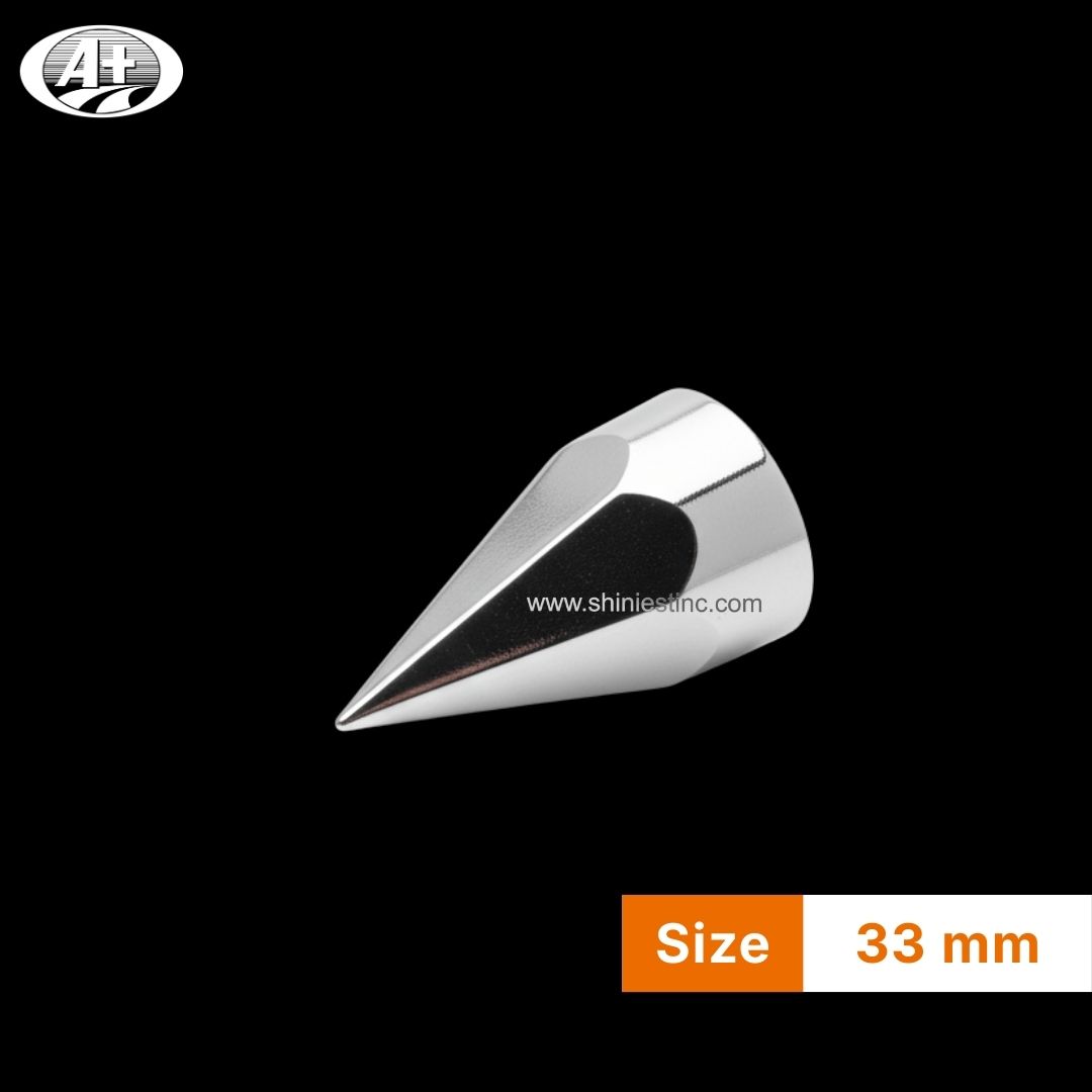 33mm ABS Chrome Conical Wheel Nut Cover for 22.5” Trucks