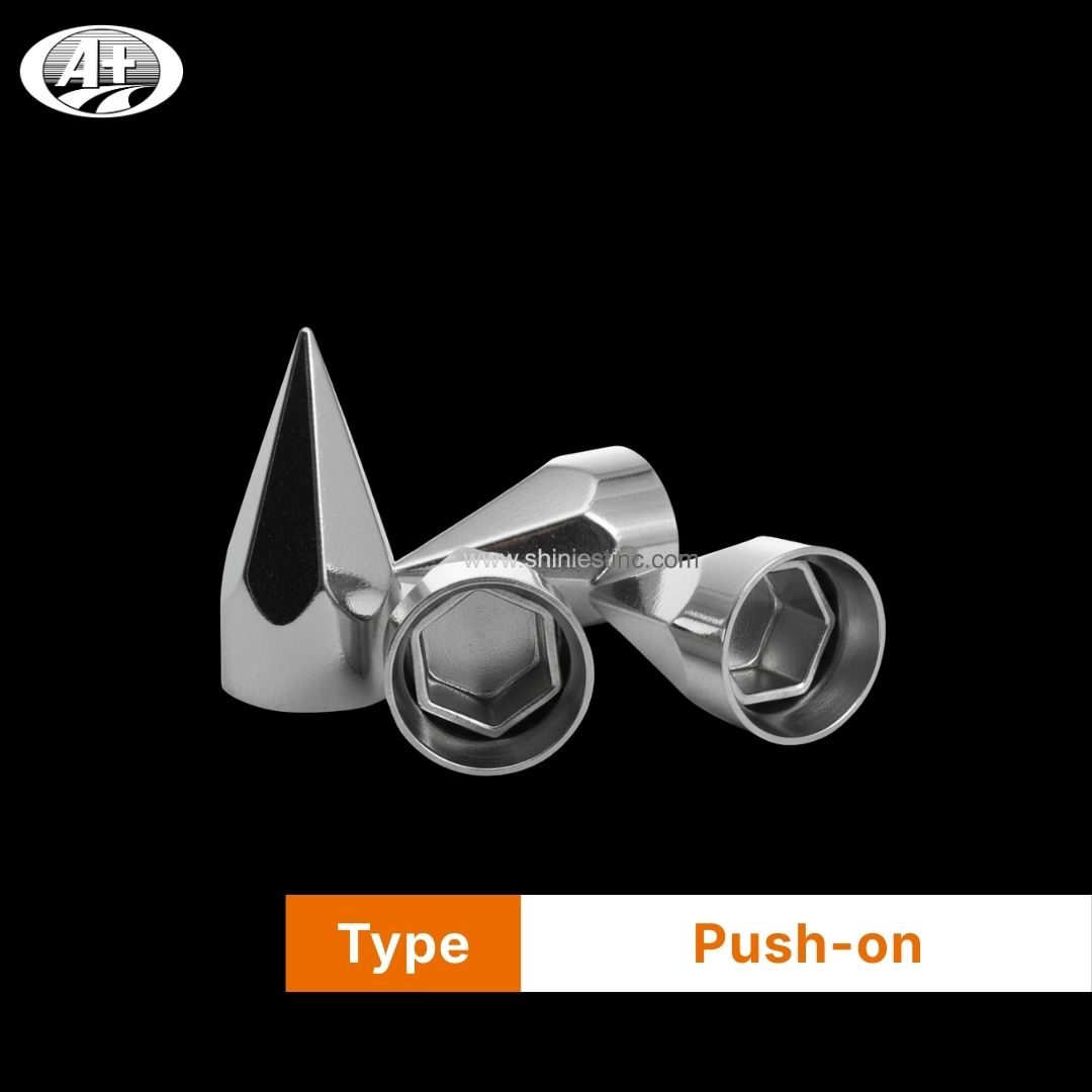 33mm ABS Chrome Conical Wheel Nut Cover for 22.5” Trucks