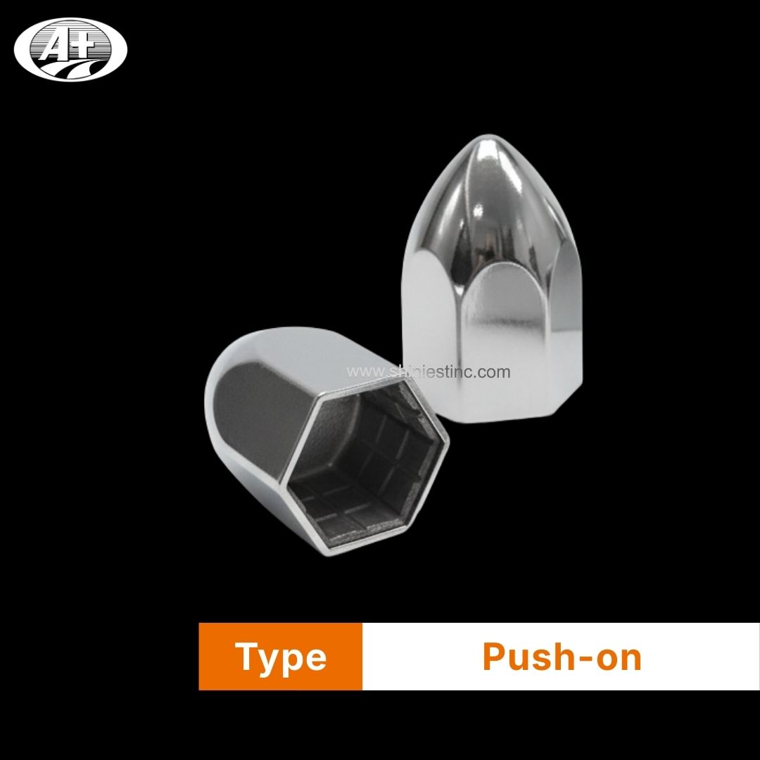 33mm ABS Chrome Bullet Wheel Nut Cover for 22.5” Trucks