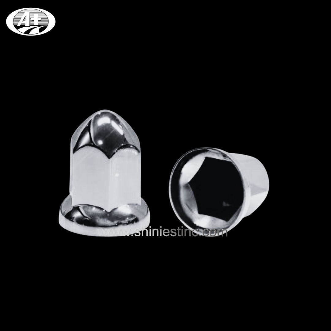 Heavy-Duty ABS Chrome 33mm Hex Nut Cover for 22.5 Inch Truck Wheels