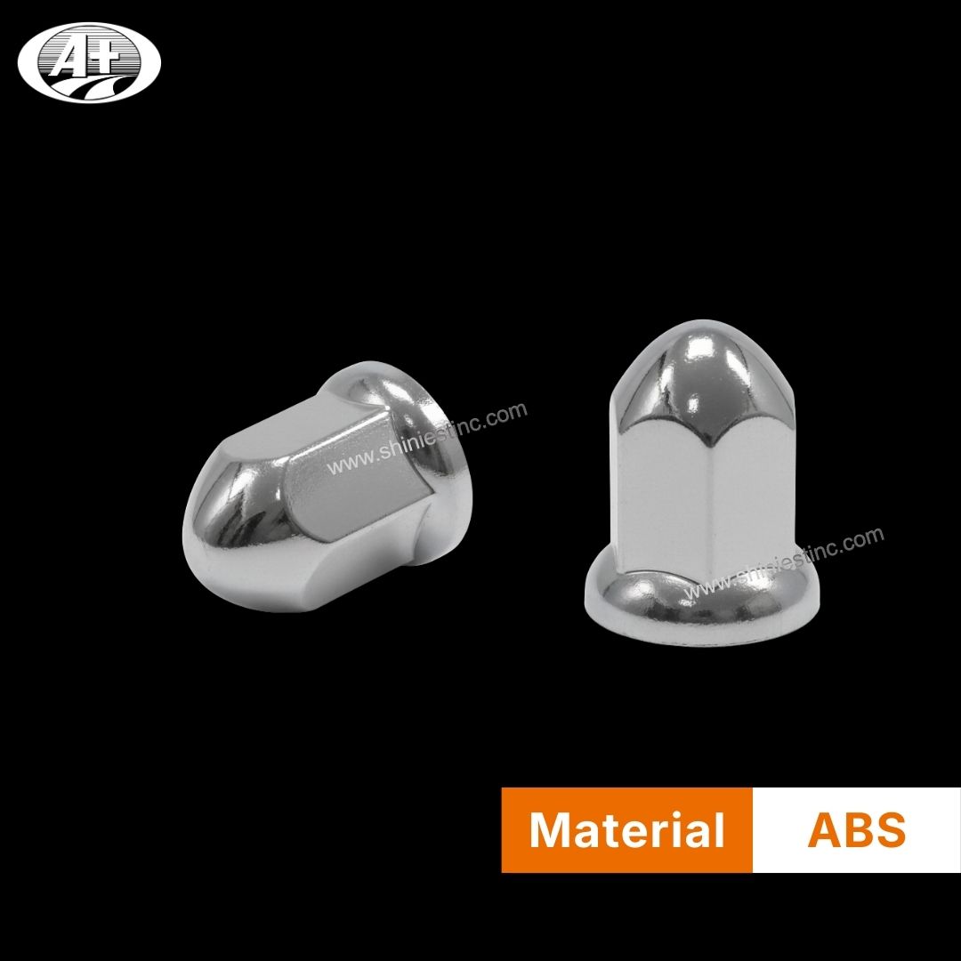 Heavy-Duty ABS Chrome 33mm Hex Nut Cover for 22.5 Inch Truck Wheels