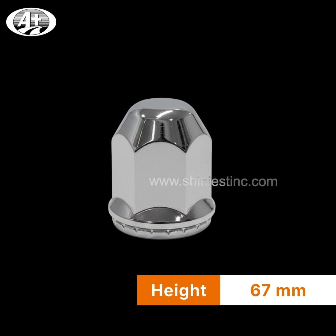 Chrome ABS 33mm Hex Flange Nut Cover for 22.5 Inch Trucks