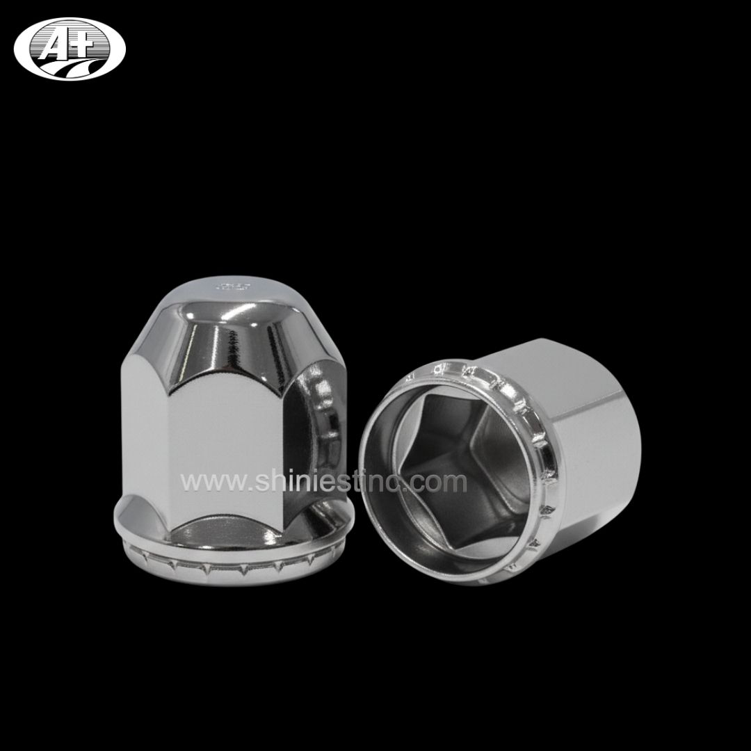 Chrome ABS 33mm Hex Flange Nut Cover for 22.5 Inch Trucks