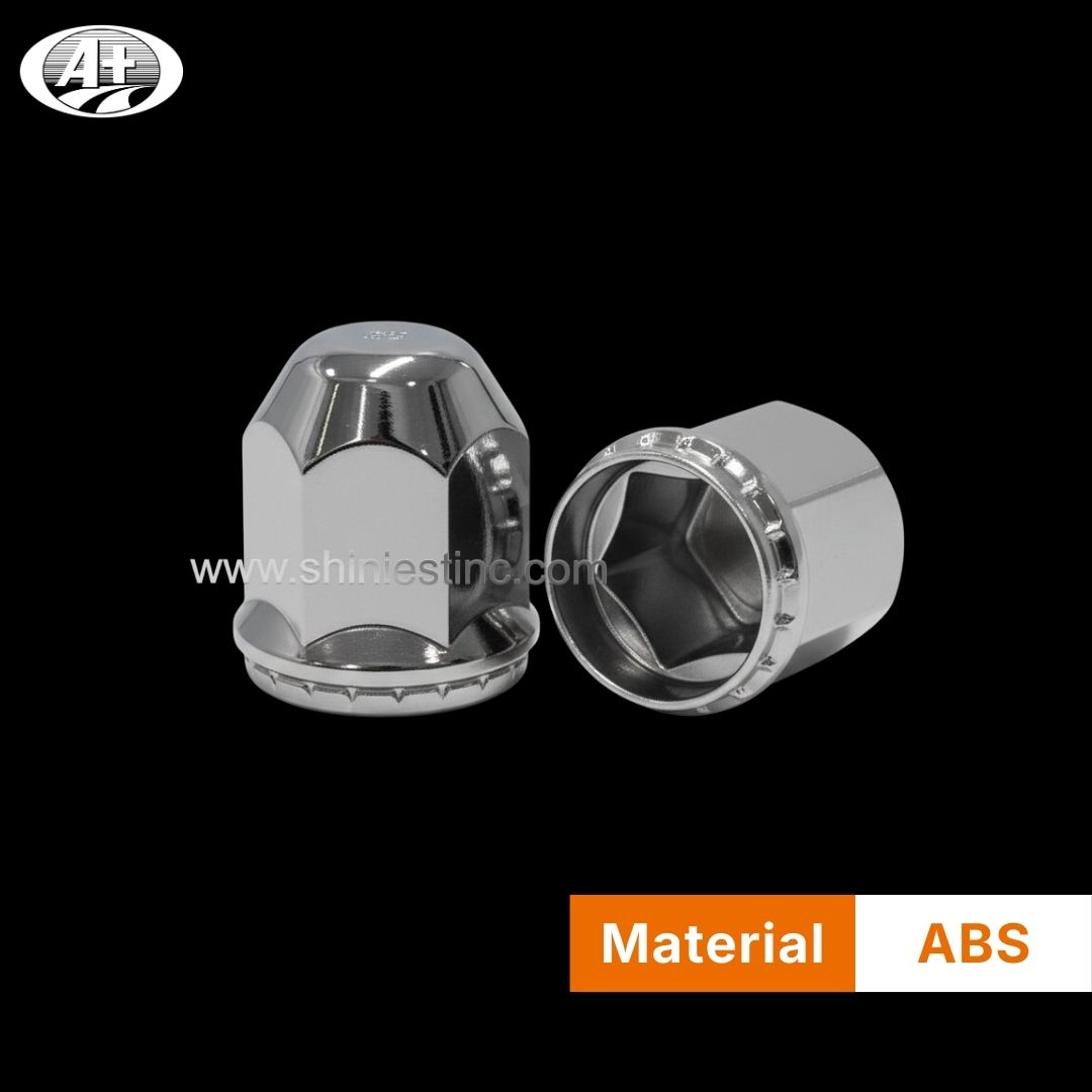 Chrome ABS 33mm Hex Flange Nut Cover for 22.5 Inch Trucks
