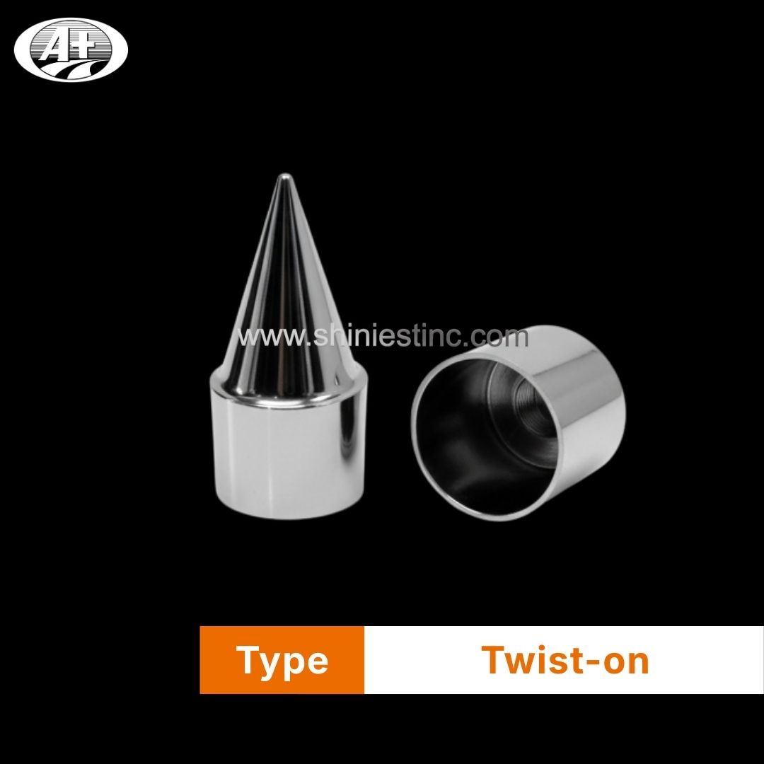 ABS Chrome 33mm Spike Wheel Nut Cover for 22.5 Inch Trucks