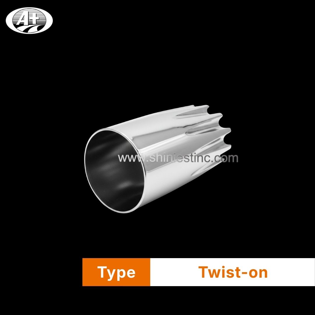 Heavy Duty 33mm Fluted Chrome ABS Truck Wheel Nut Cover