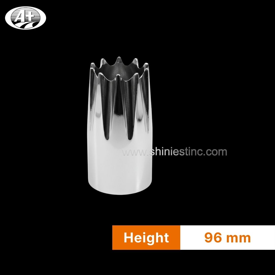 Heavy Duty 33mm Fluted Chrome ABS Truck Wheel Nut Cover