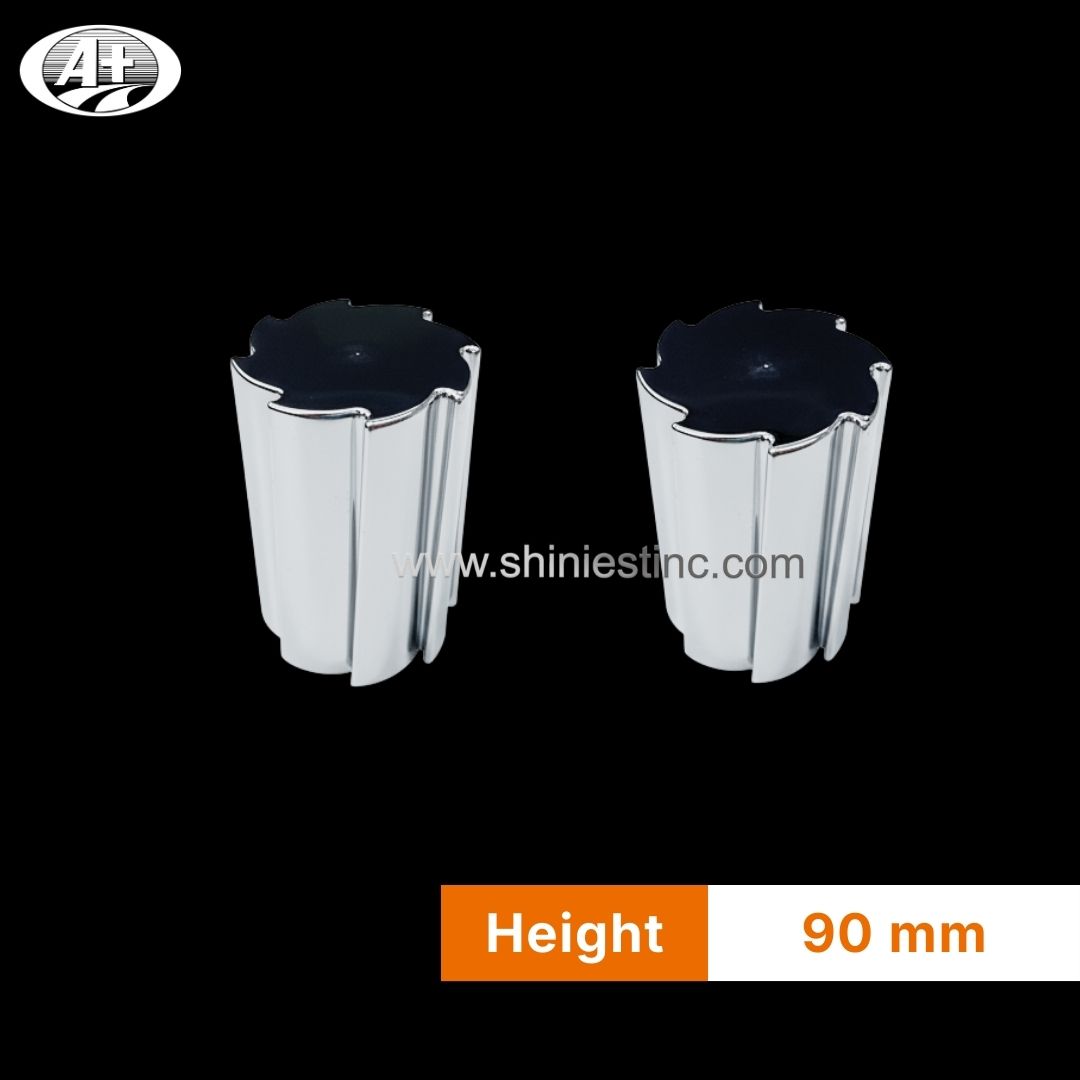 ABS Chrome 33mm Fluted Wheel Nut Cover for 22.5 Inch Trucks