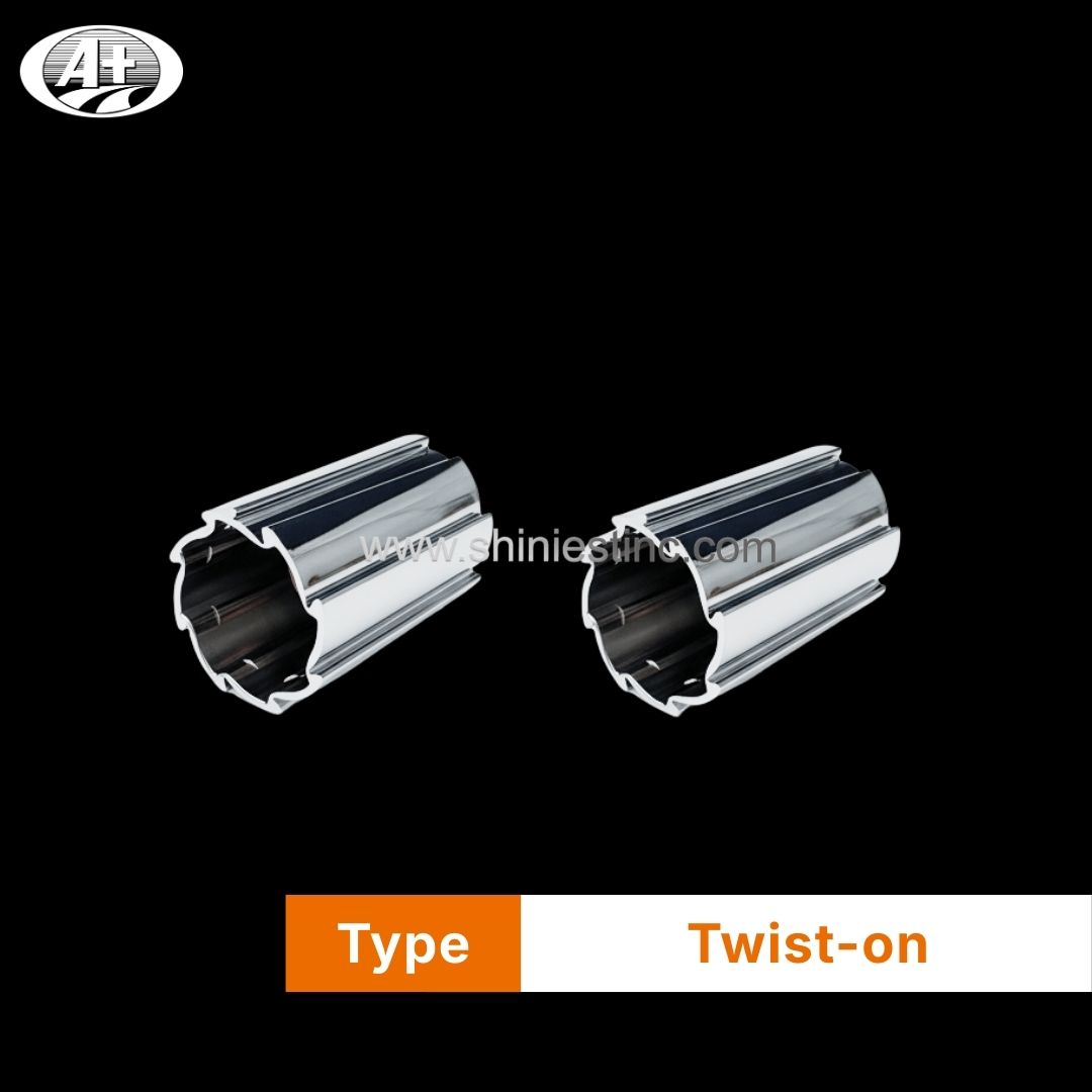 ABS Chrome 33mm Fluted Wheel Nut Cover for 22.5 Inch Trucks