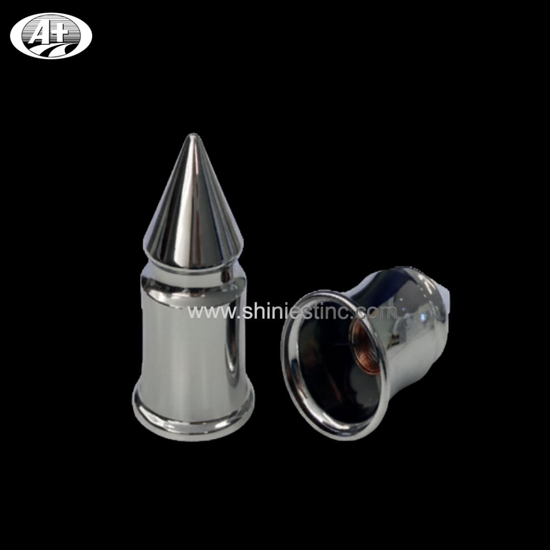 ABS Chrome 33mm Spike Lug Nut Cover for 22.5 Inch Trucks