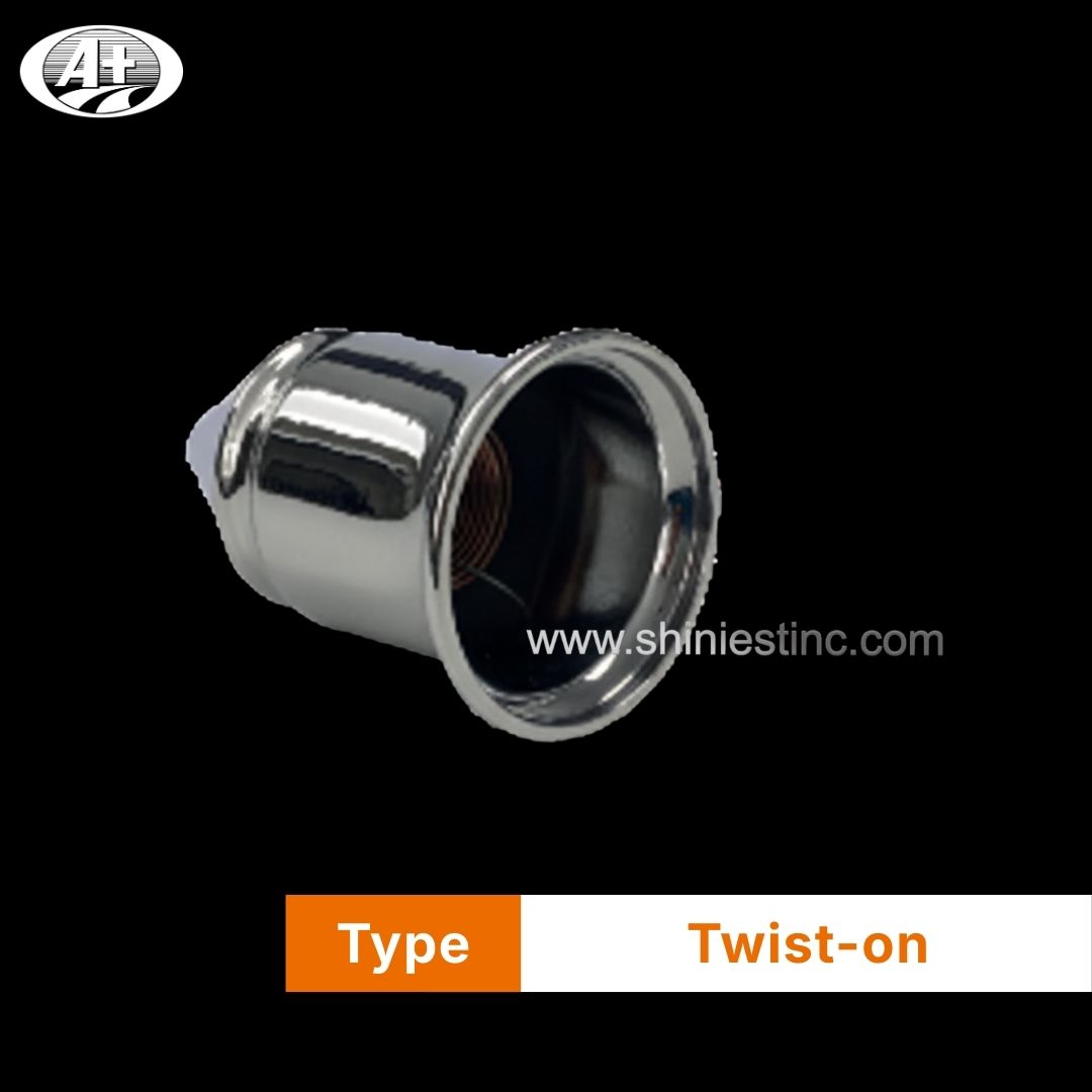 ABS Chrome 33mm Spike Lug Nut Cover for 22.5 Inch Trucks