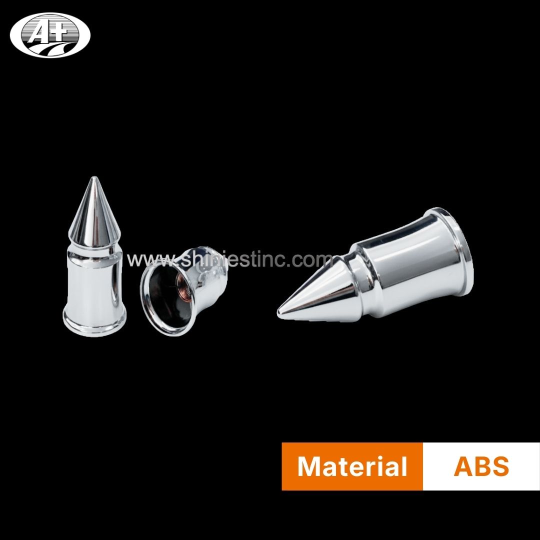 ABS Chrome 33mm Spike Lug Nut Cover for 22.5 Inch Trucks