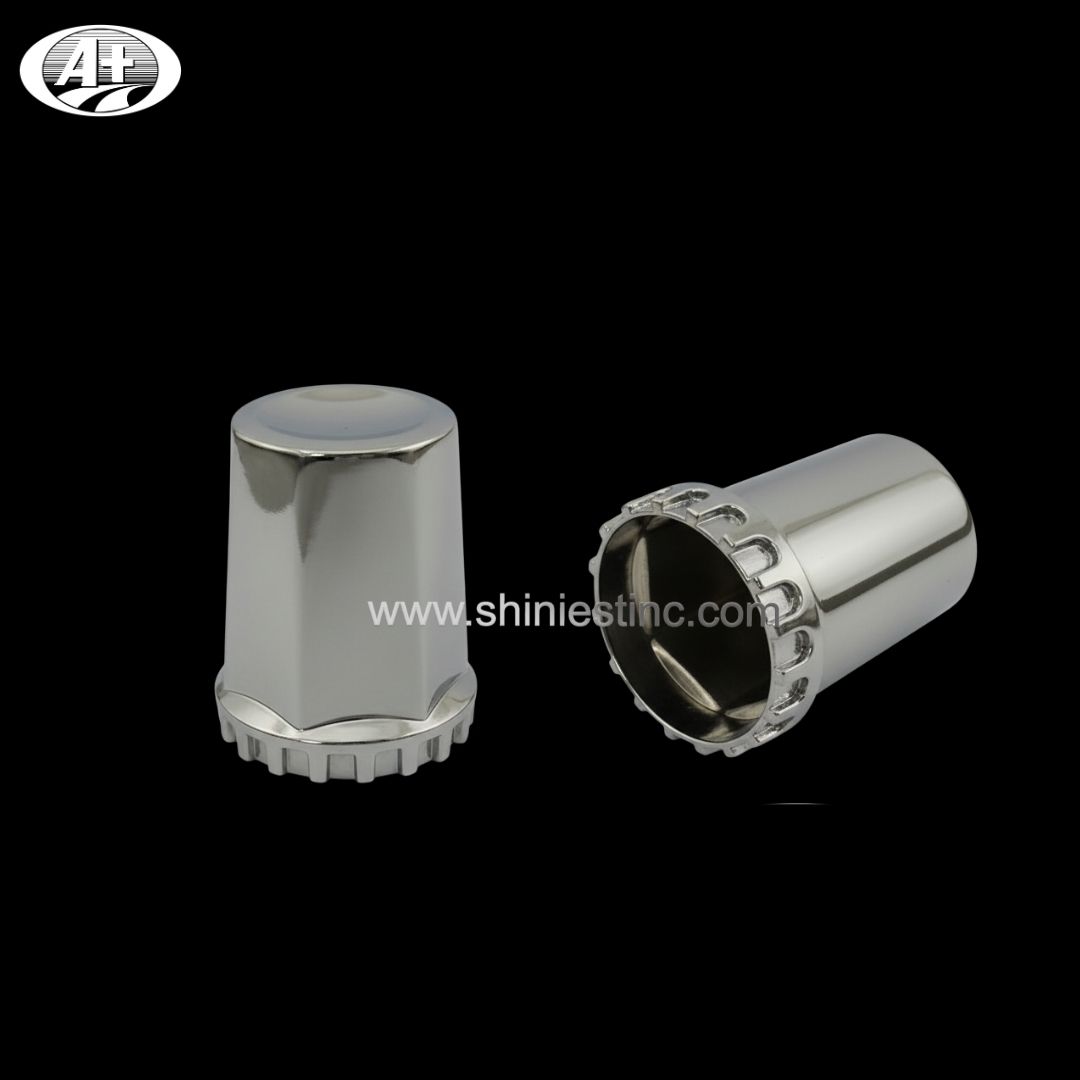 33mm Chrome ABS Round Lug Nut Cover for Heavy Duty Trucks
