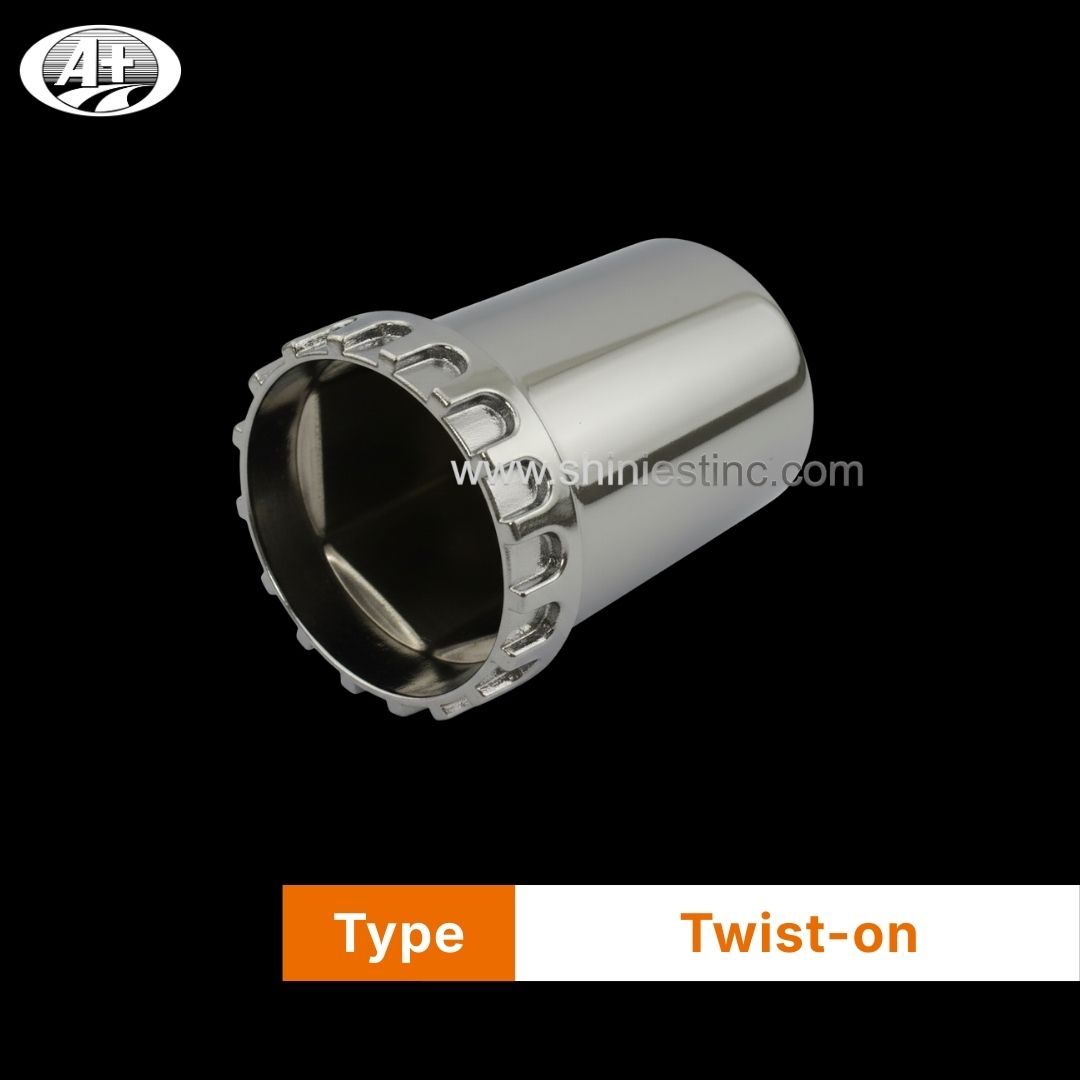 33mm Chrome ABS Round Lug Nut Cover for Heavy Duty Trucks