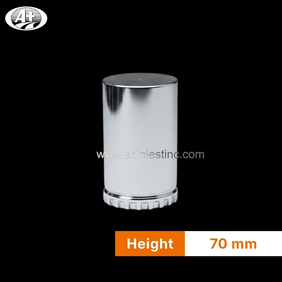 Twist-on 33mm Chrome ABS Round Lug Nut Cover for Heavy Duty Trucks