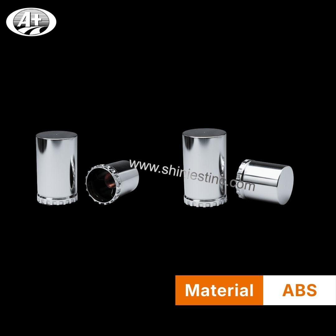 Twist-on 33mm Chrome ABS Round Lug Nut Cover for Heavy Duty Trucks