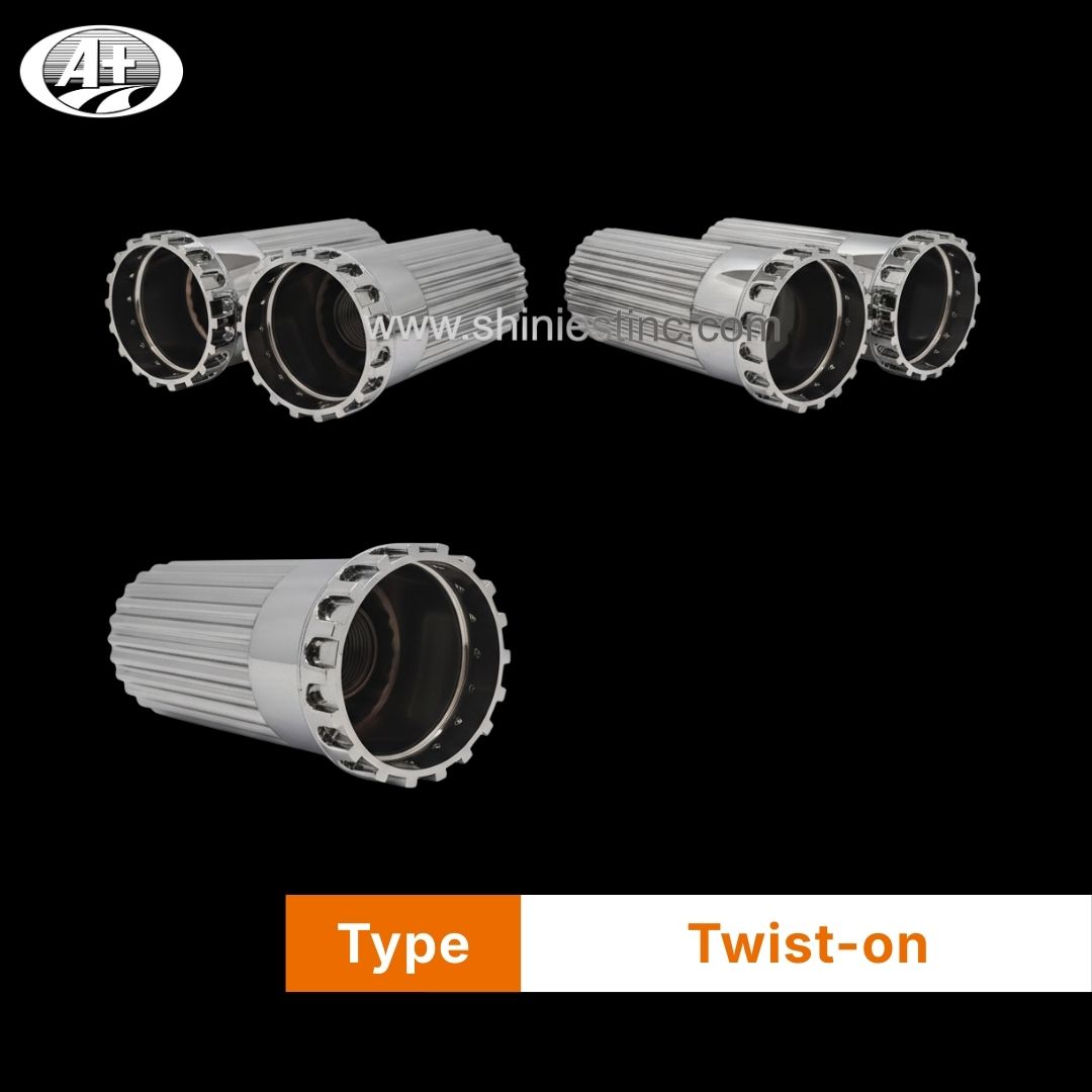 33mm Chrome ABS Ribbed Lug Nut Cover for Heavy Duty Trucks