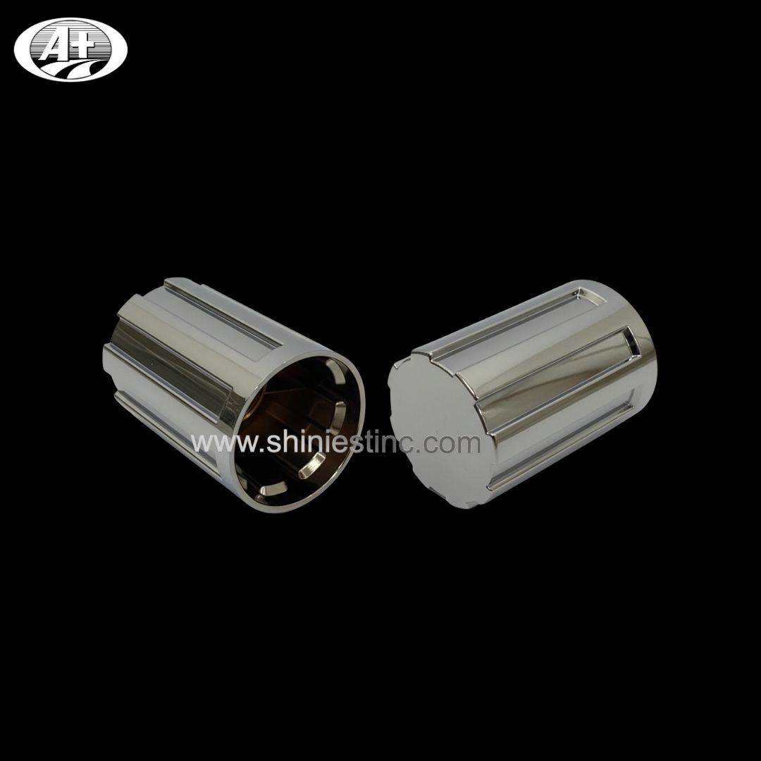 Chrome ABS 33mm Ribbed Wheel Nut Cover for Commercial Trucks