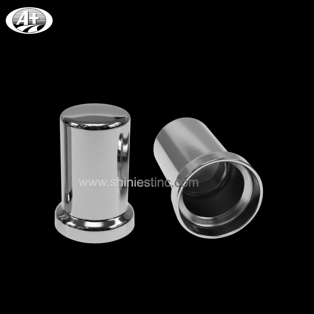 Standard Smooth 33mm Chrome ABS Wheel Nut Cover for Semi Trucks