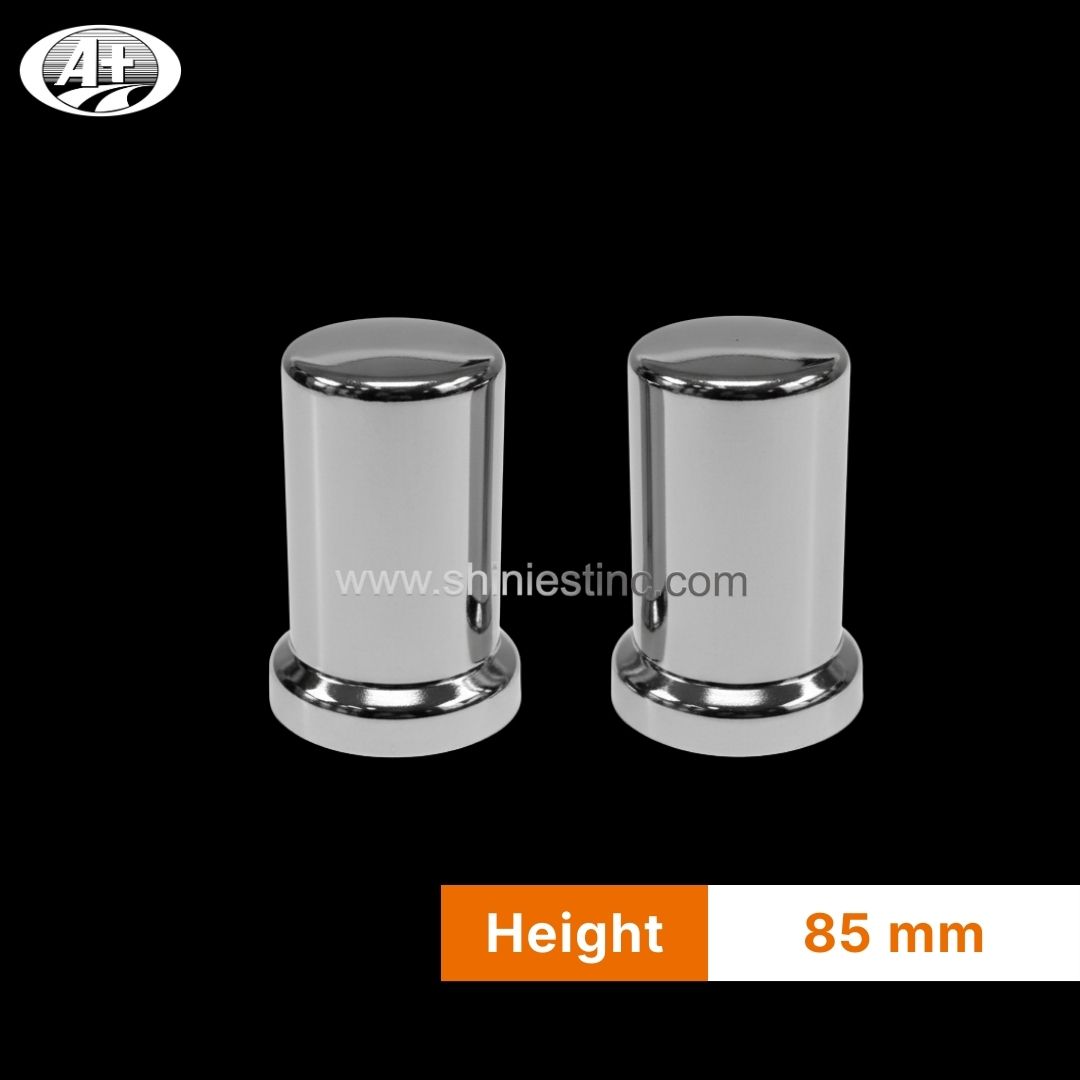 Standard Smooth 33mm Chrome ABS Wheel Nut Cover for Semi Trucks