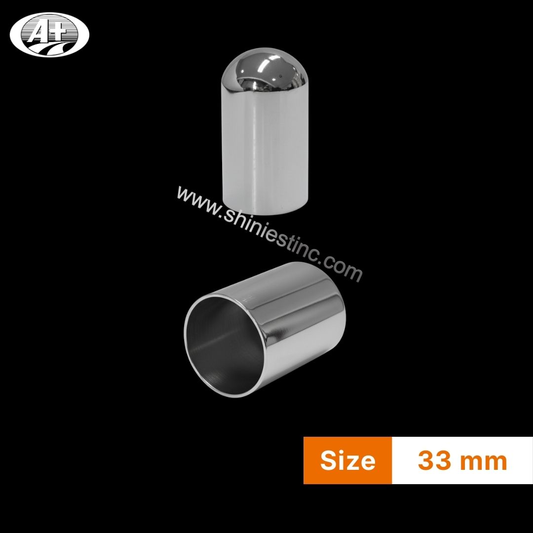 Chrome ABS 33mm Dome Lug Nut Cap for Heavy Duty Vehicles