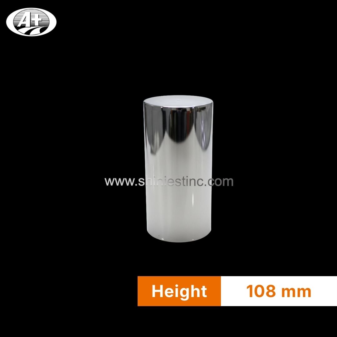 Chrome 33mm Cylinder Lug Nut Covers for 22.5 Inch Semi Truck Wheels