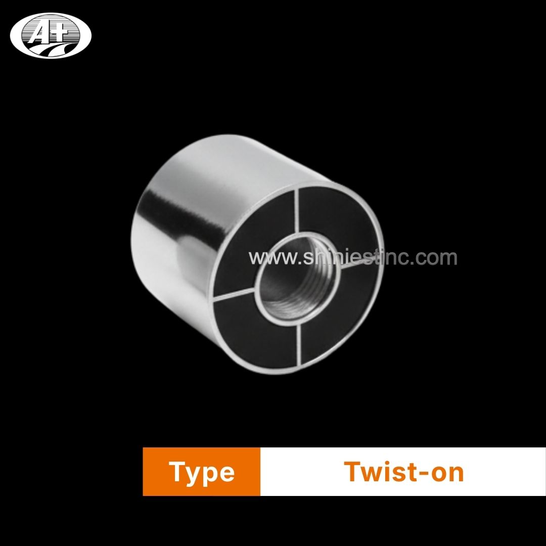 33mm Chrome Flat Top Hex Nut Cover for Industrial Trucks