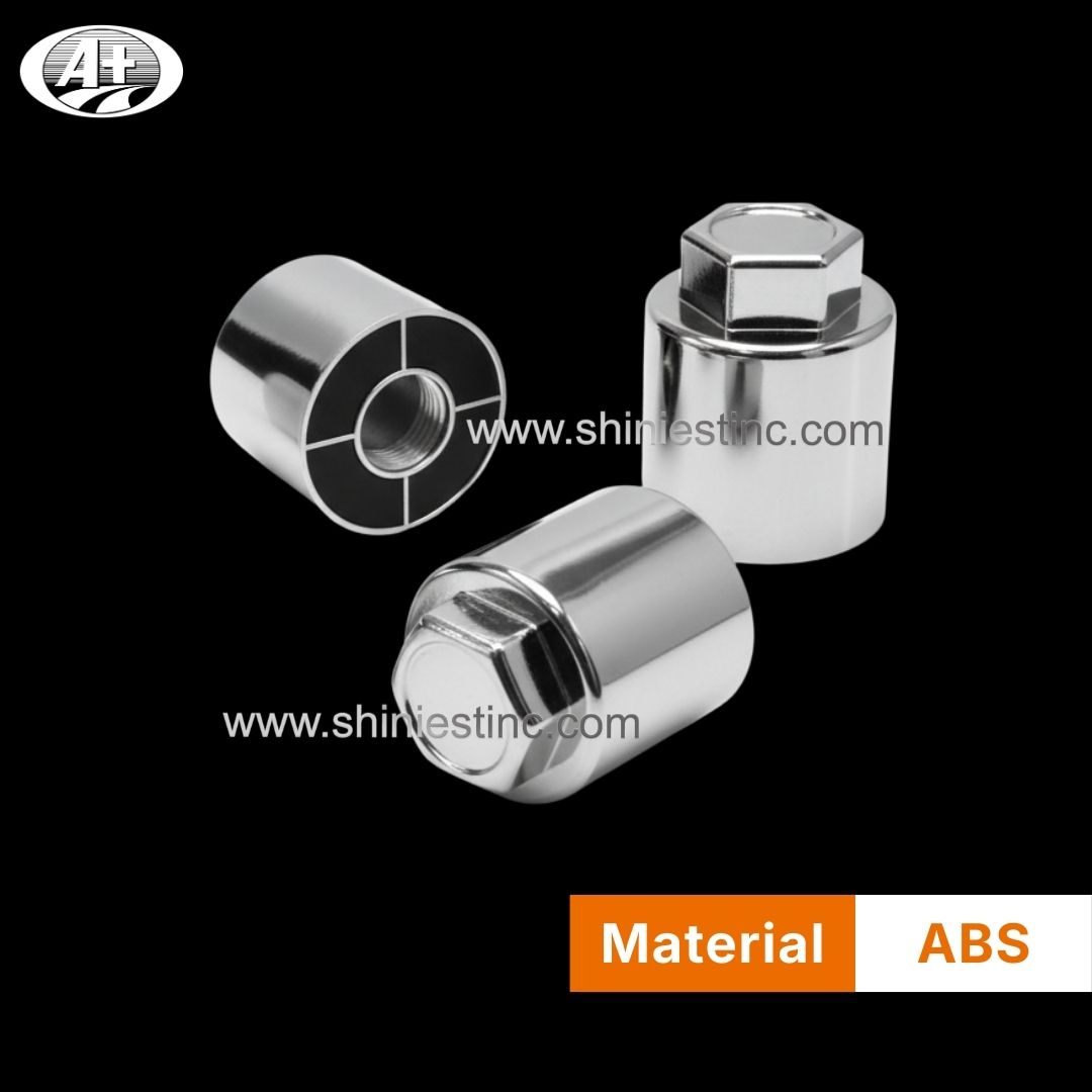 33mm Chrome Flat Top Hex Nut Cover for Industrial Trucks