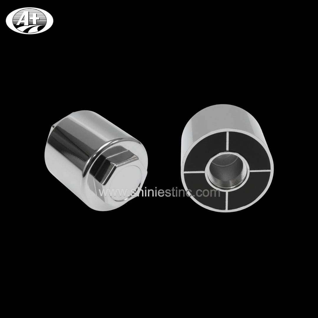 33mm Chrome Flat Top Hex Nut Cover for Industrial Trucks