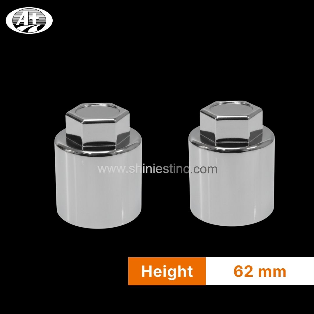 33mm Chrome Flat Top Hex Nut Cover for Industrial Trucks