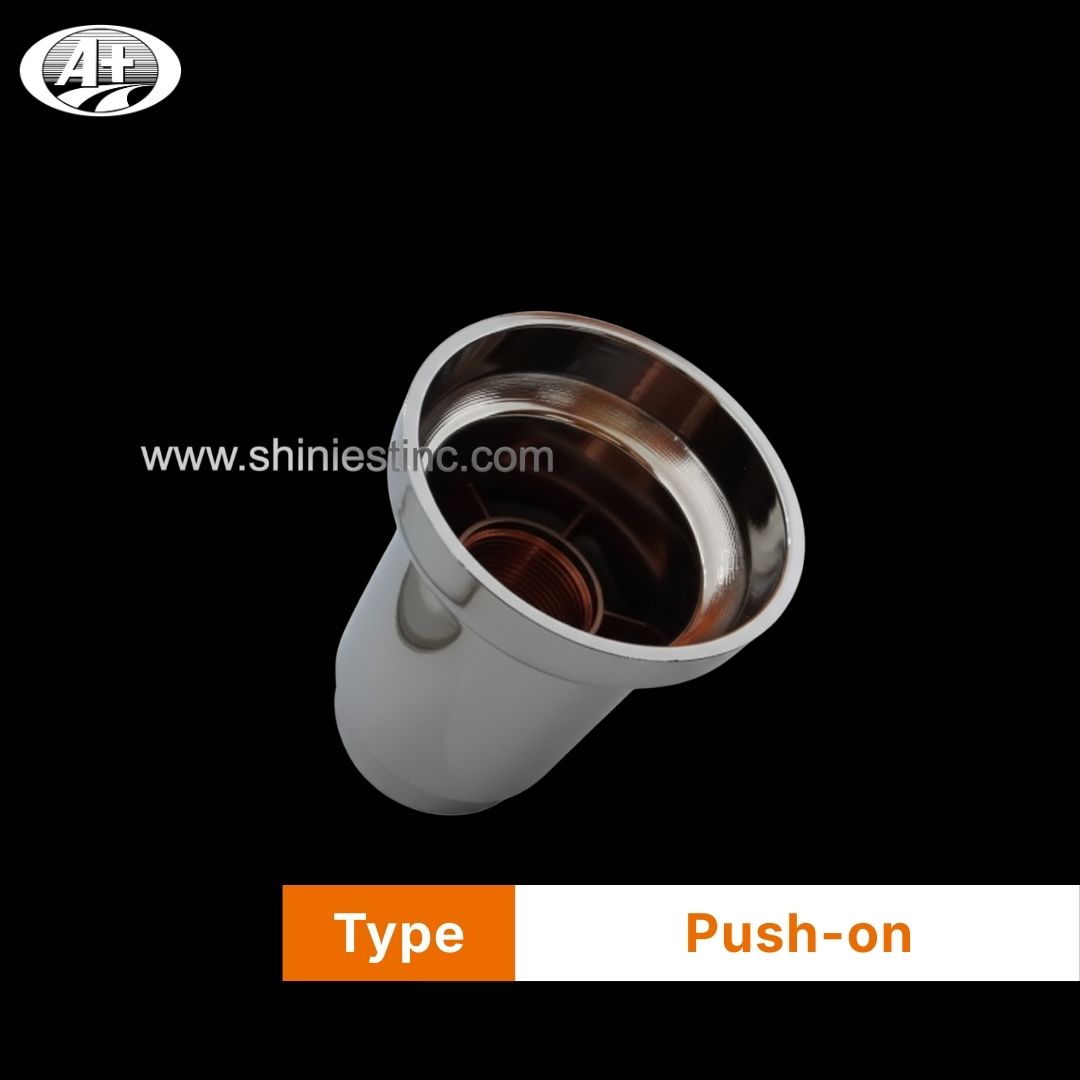 Chrome 33mm High Profile Lug Nut Cap for Big Rigs