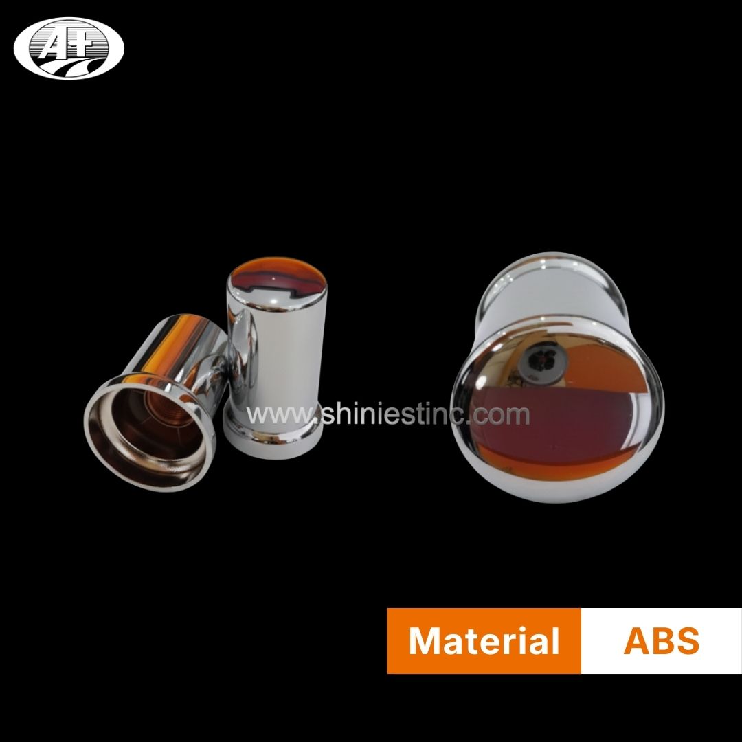 Chrome 33mm High Profile Lug Nut Cap for Big Rigs