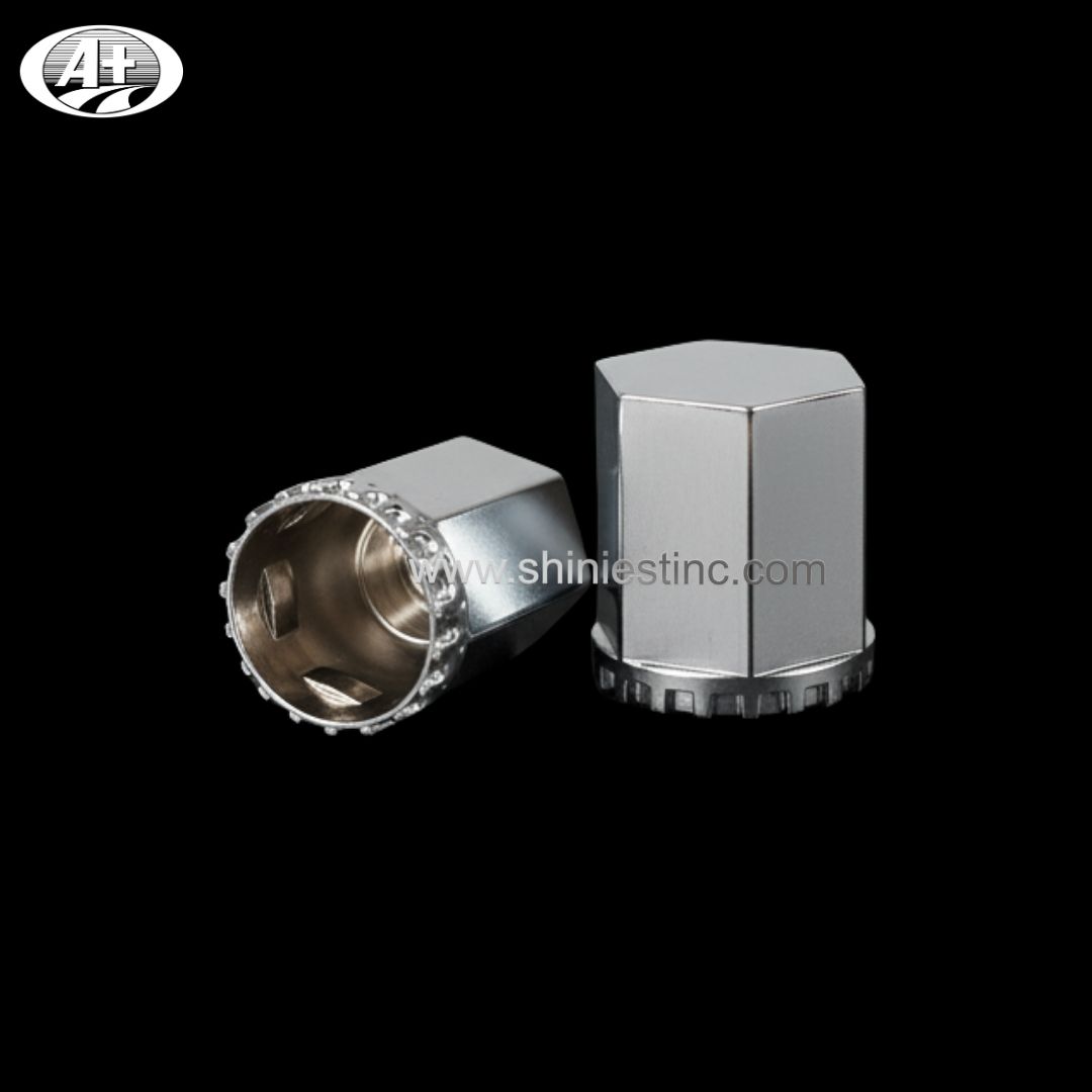 US Spec 33mm Chrome Hex Lug Cover for Tractor Trailers