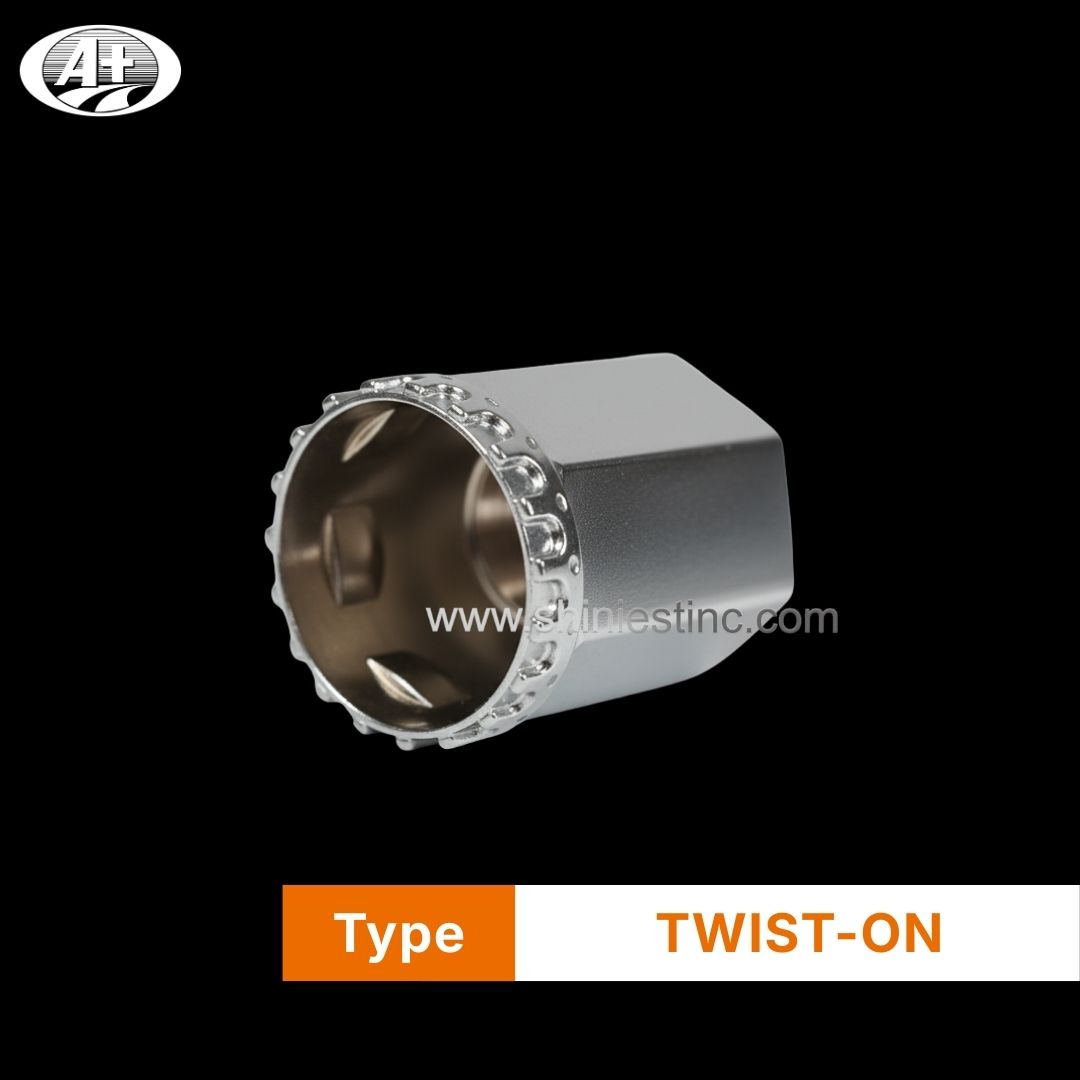 US Spec 33mm Chrome Hex Lug Cover for Tractor Trailers