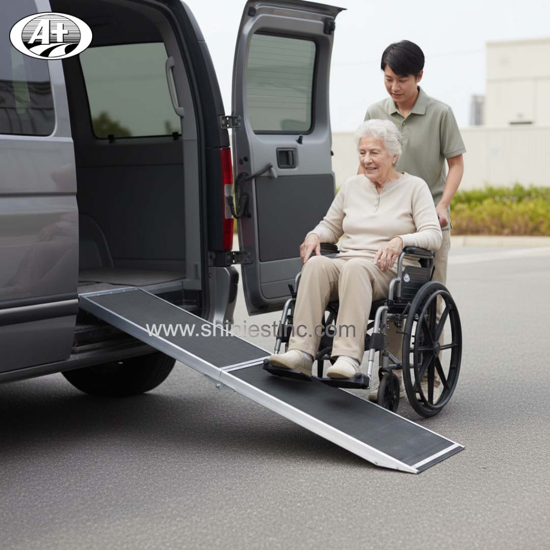 Portable Aluminum Folding Ramps for ATV, Motorcycle, and Wheelchair Accessibility