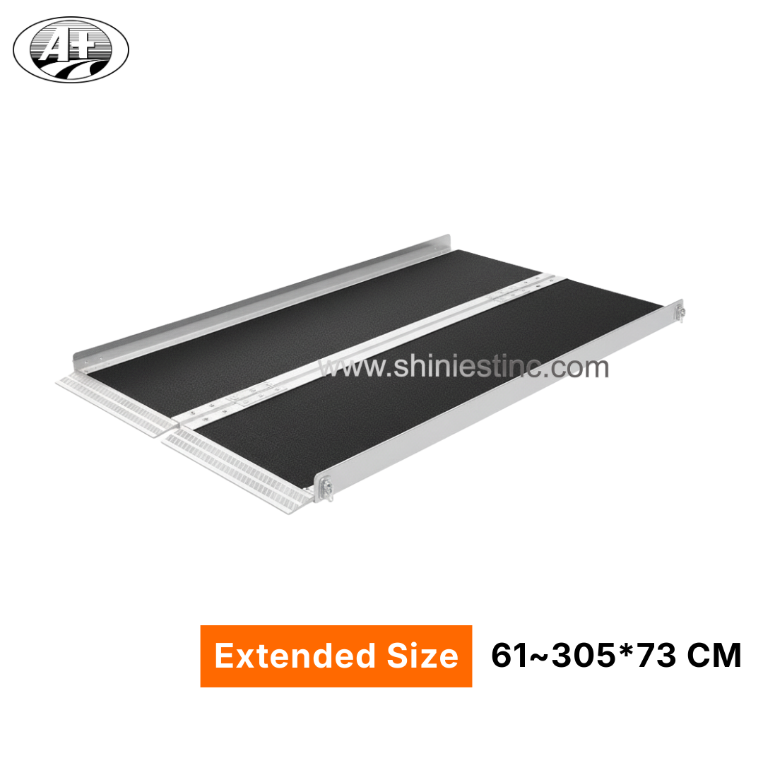 Portable Non-Slip Aluminum Folding Suitcase Ramp for Wheelchair Accessibility