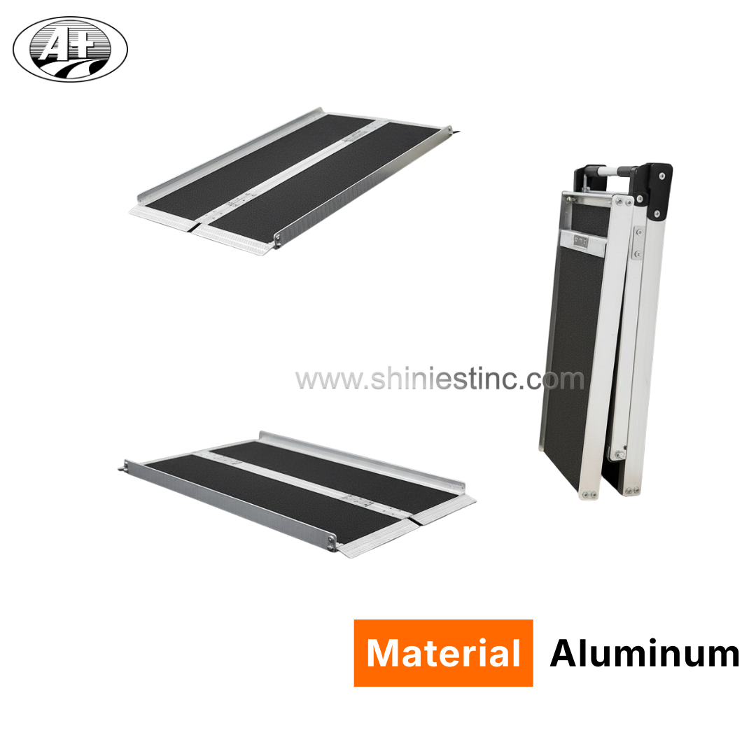 Portable Non-Slip Aluminum Folding Suitcase Ramp for Wheelchair Accessibility