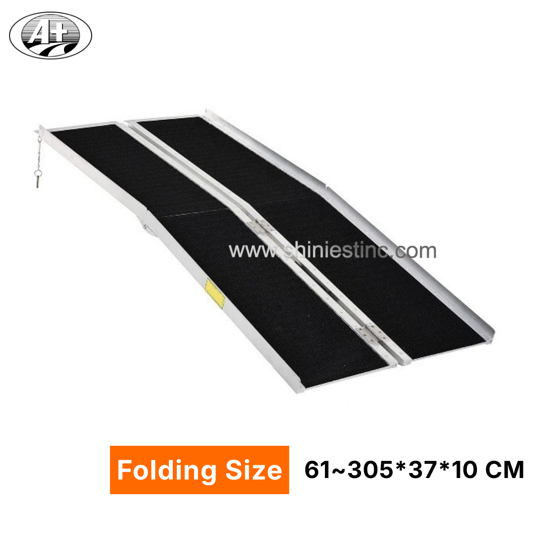 Heavy Duty Tri-Fold Aluminum Portable Wheelchair Ramp for Mobility Scooters